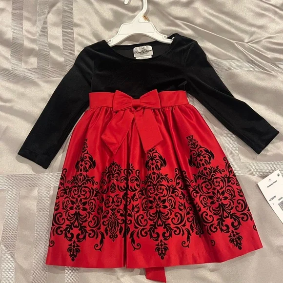 Rare Editions Toddler Christmas Dress - Picture 1 of 2